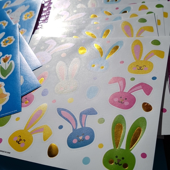 3/15$ 162 pcs Happy Easter Stickers (12 pages) - Picture 6 of 14